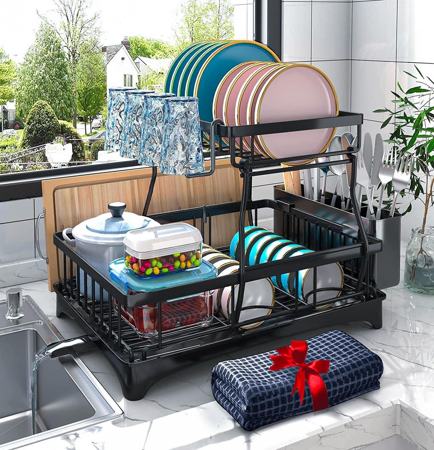 GODBOAT Dish Drying Rack