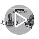 Adirondack Chair with Cup Holder,Tool-Free Assembly,No Screws Needed,All-Weather HDPE Plastic Outdoor Patio Chair,Wood-Grain Slatted Look,Easy to Take Apart for Storage,Fire Pit Chairs(Classic Black) view 7