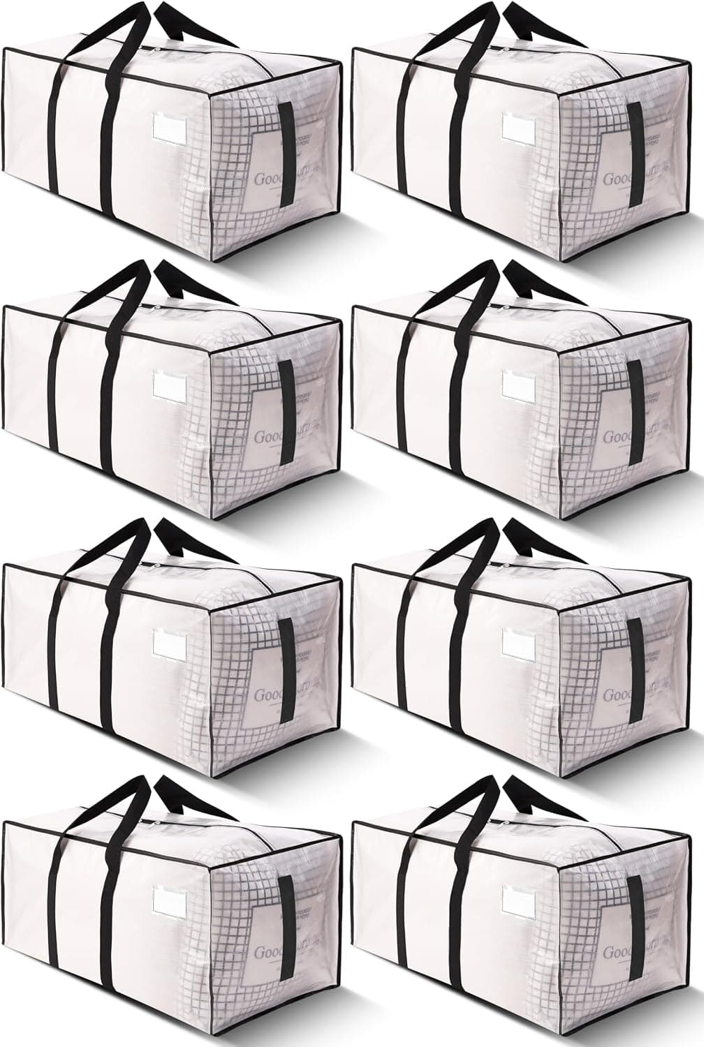 HOMESURE 8 Pack Large Strong Moving Bags