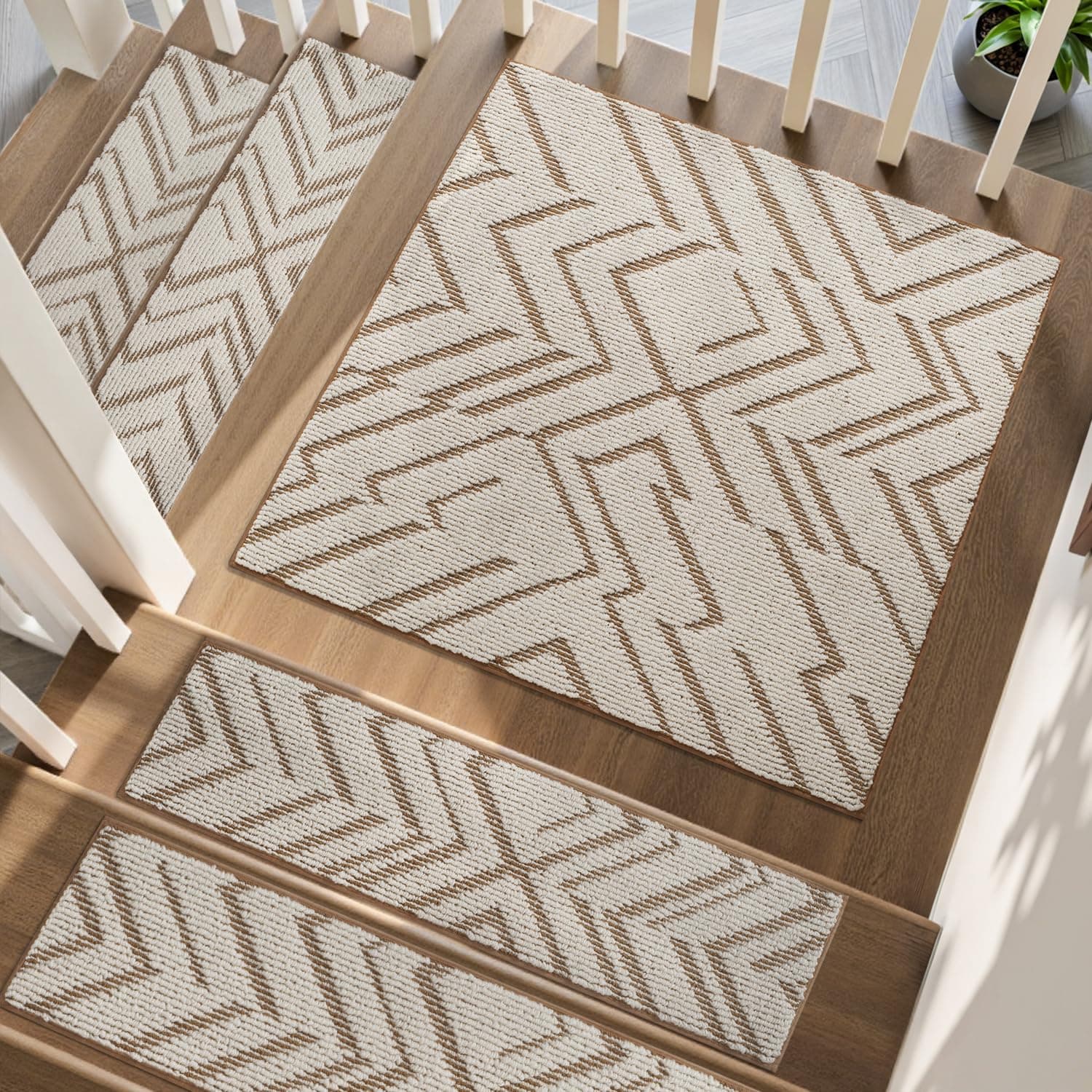 PADOOR Stair Treads Landing Rugs