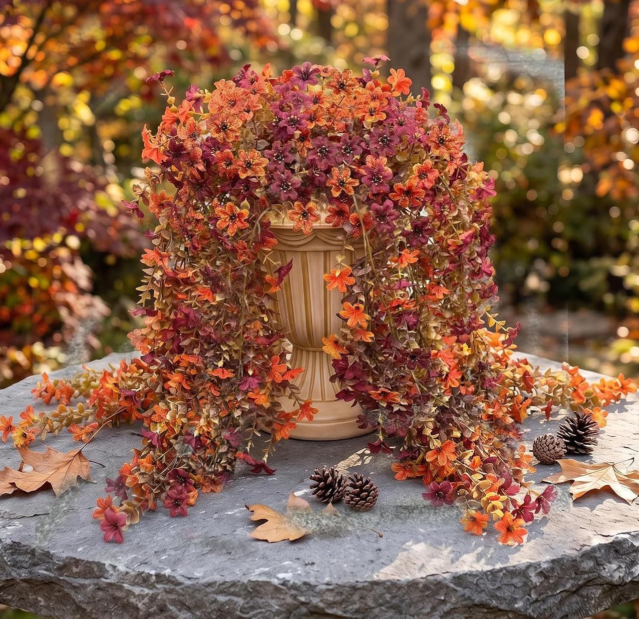 OBMNOR Artificial Hanging Flowers for Outdoors