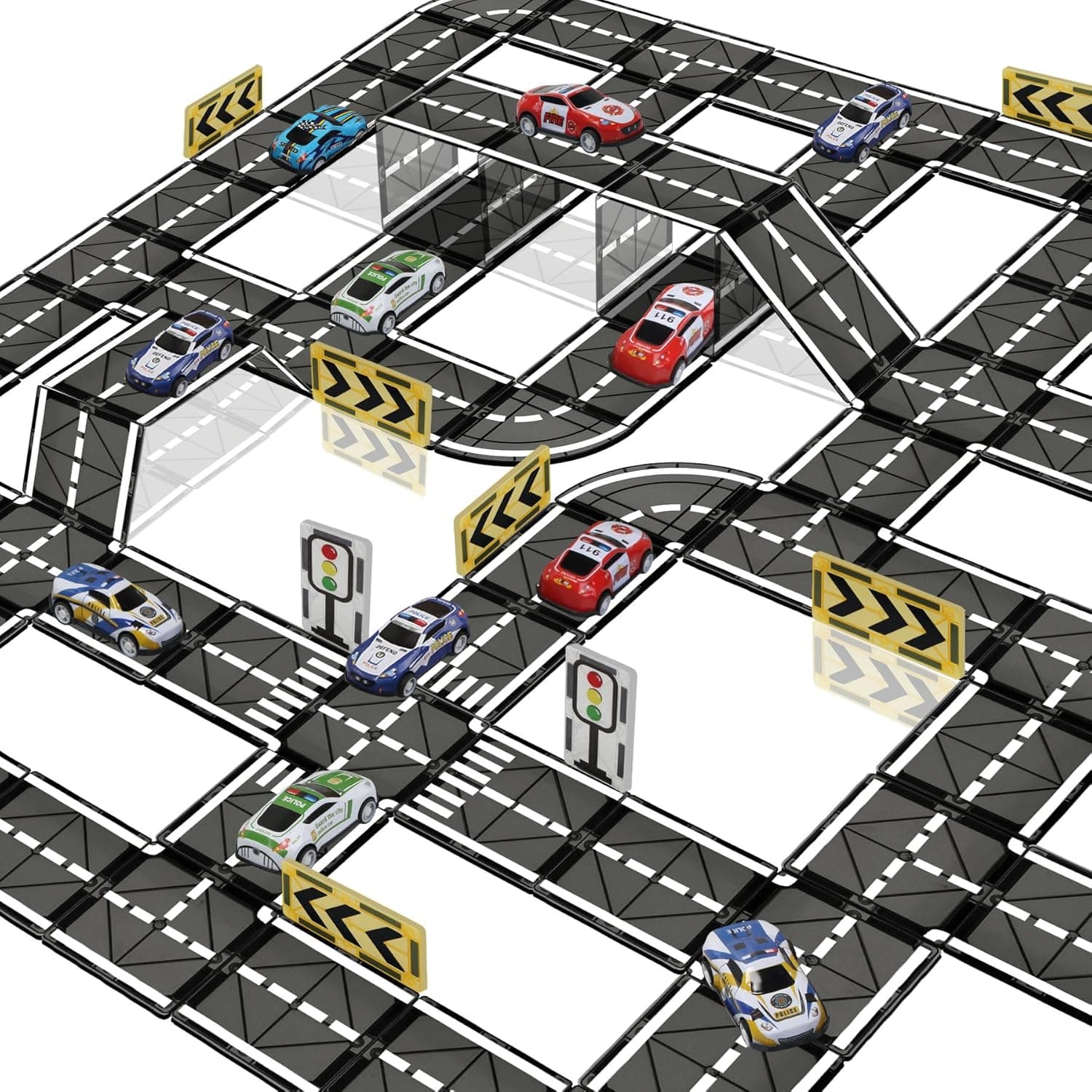 SKTMYY Magnetic Tiles Road Set — image 1