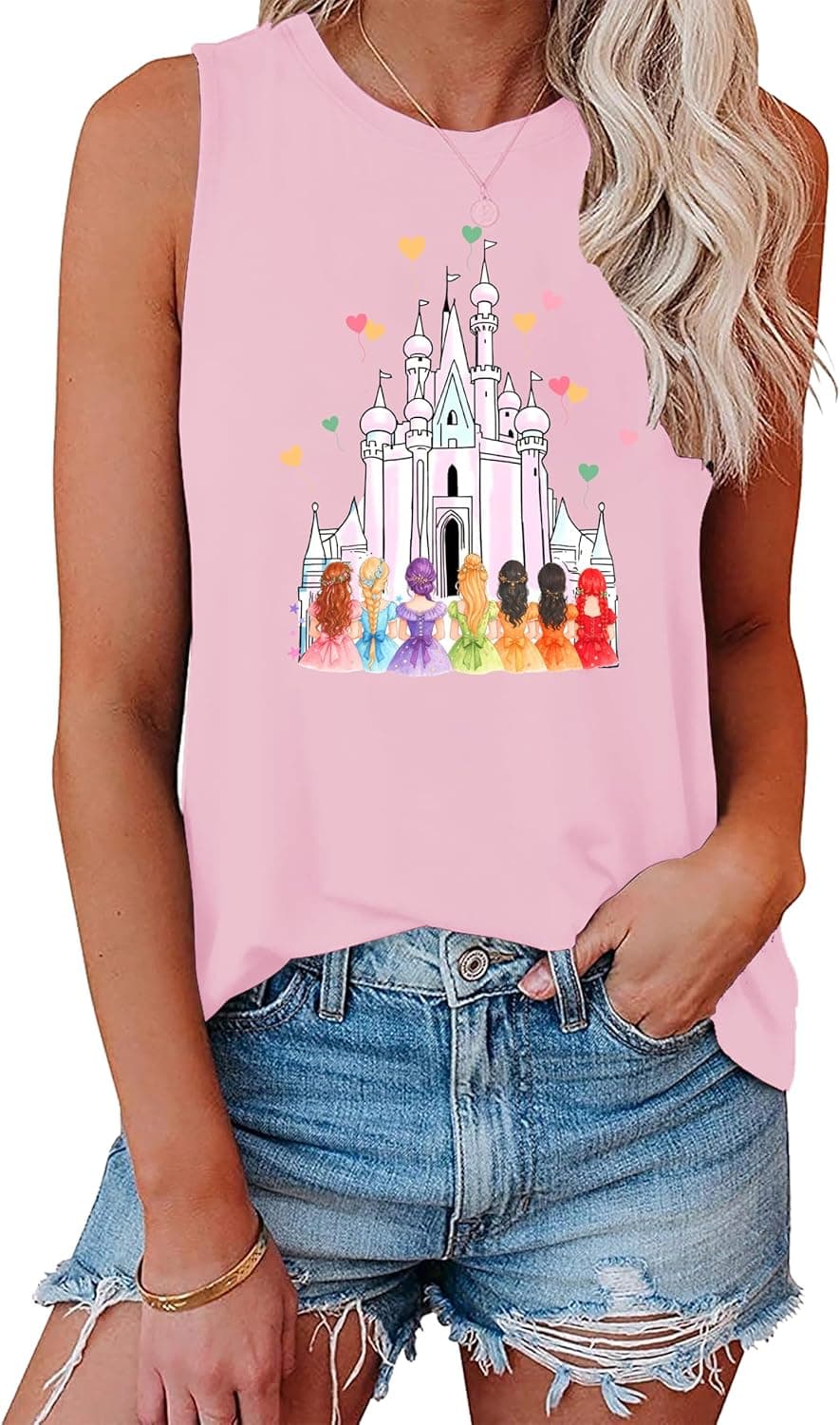 AMWIPE Magic Castle Tank Tops