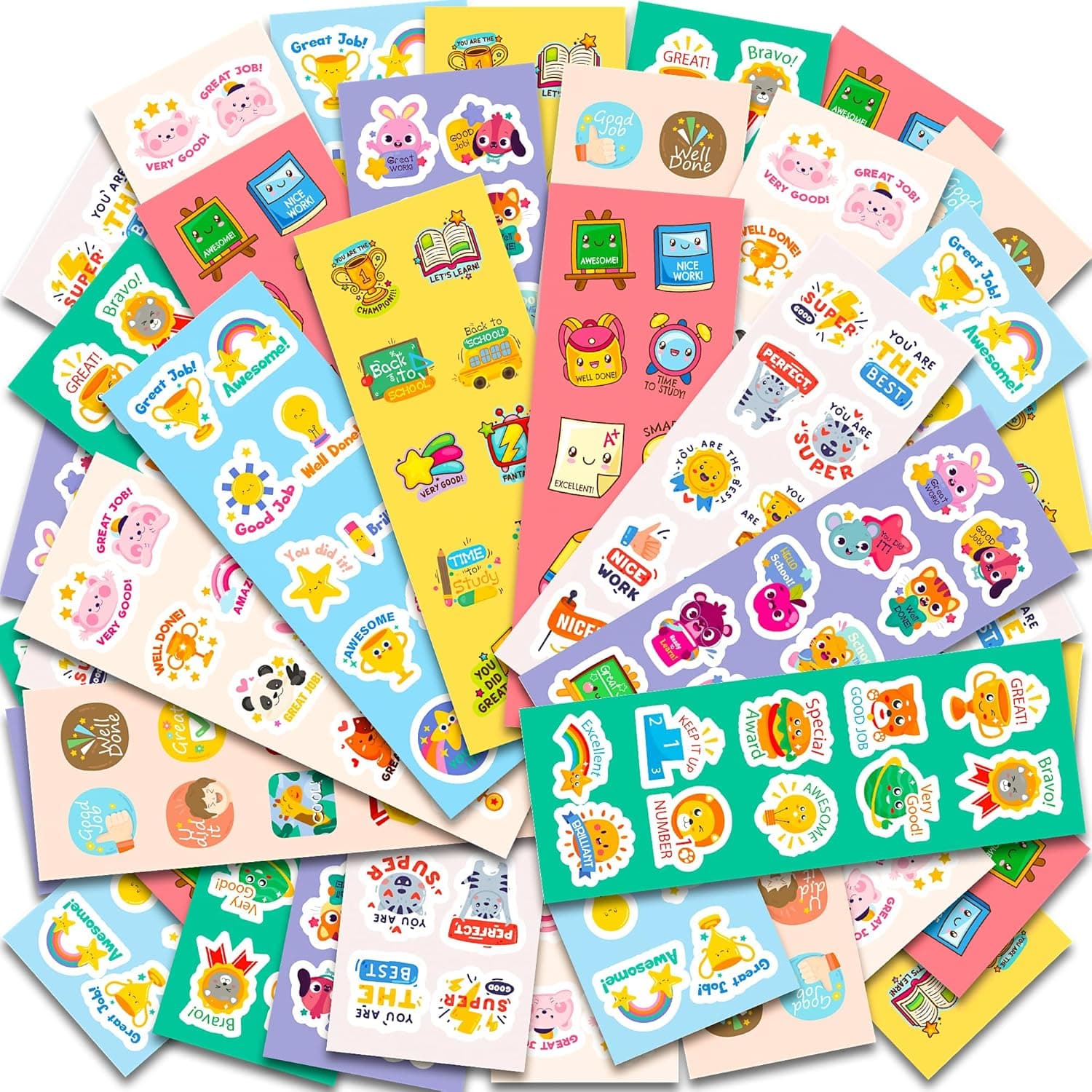 HSHFAMIIY 400 Back to School Stickers