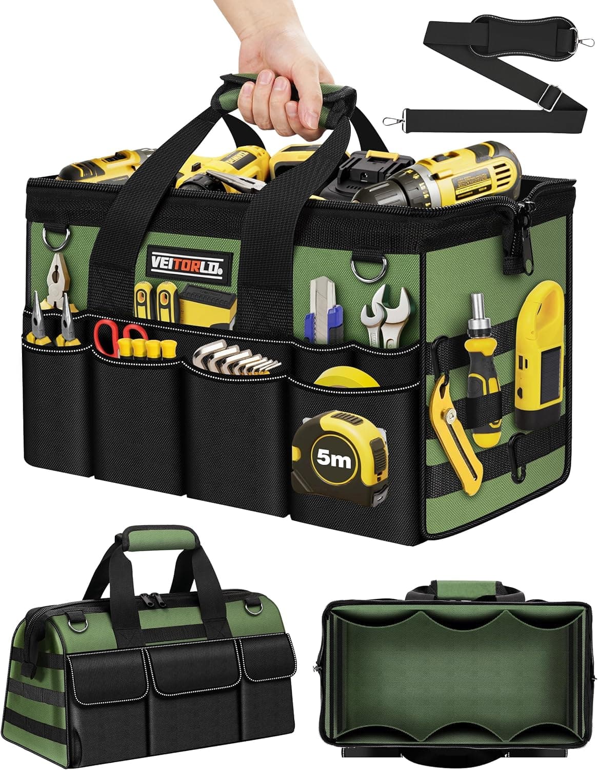 VEITORLD 16-Inch Heavy Duty Tool Bag