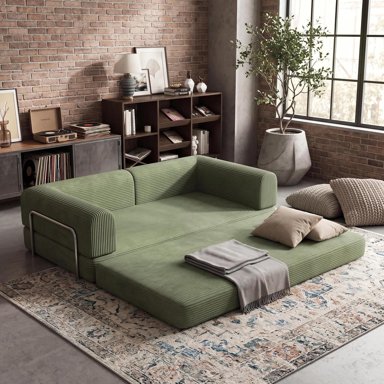 GARVEE 78" Convertible Sleeper Sofa Bed