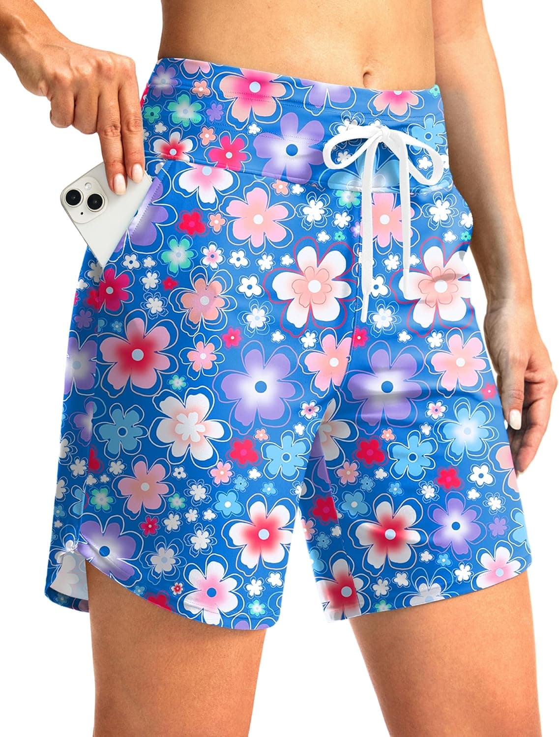 G GRADUAL 7" High Waisted Swim Board Shorts — image 1