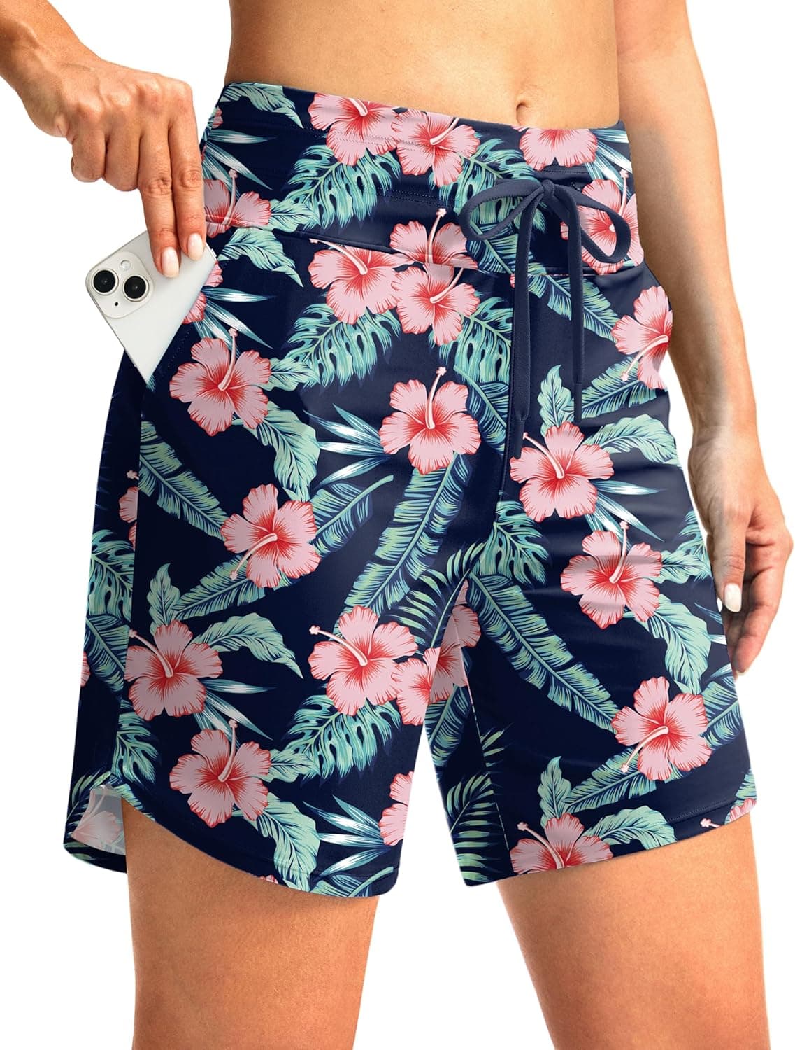 G GRADUAL Womens High Waisted Swim Board Shorts — image 1