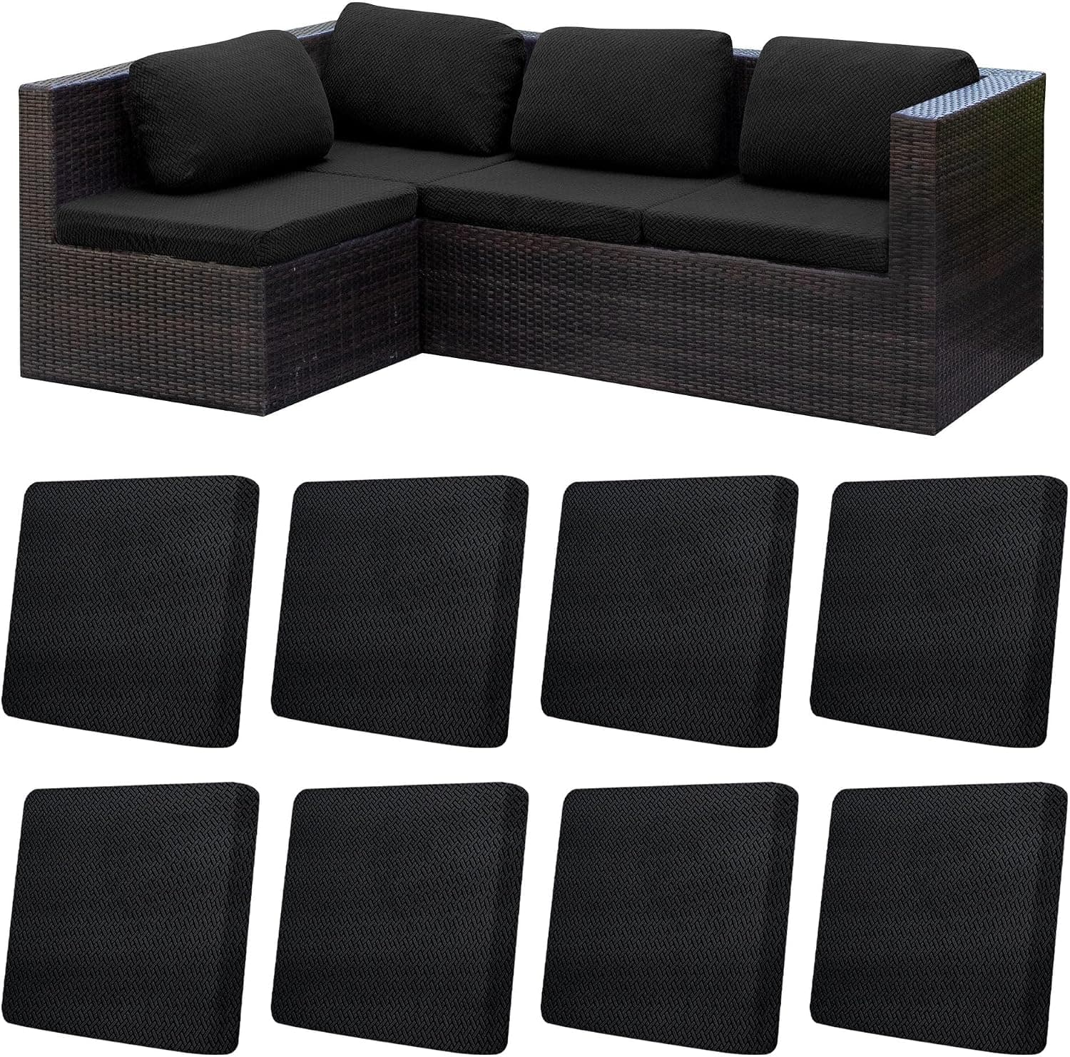 MRGSDL 8Pcs Patio Cushion Covers