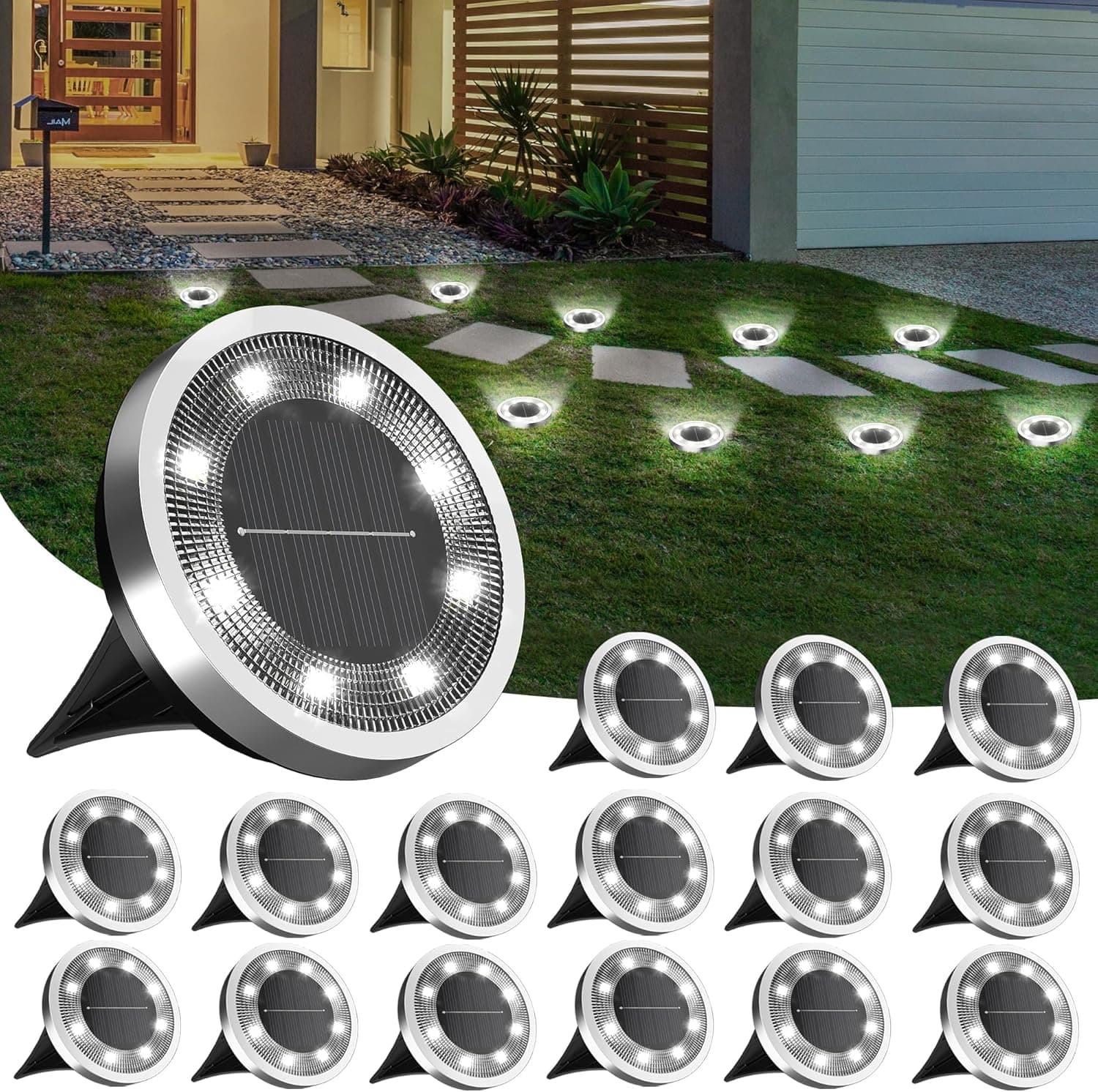 INCX 16 Pack Solar Ground Lights