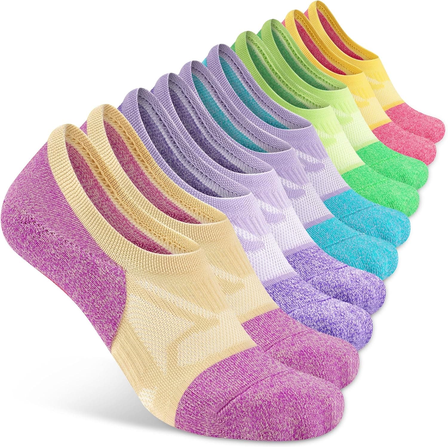 GONII Womens No Show Socks 5 Pairs