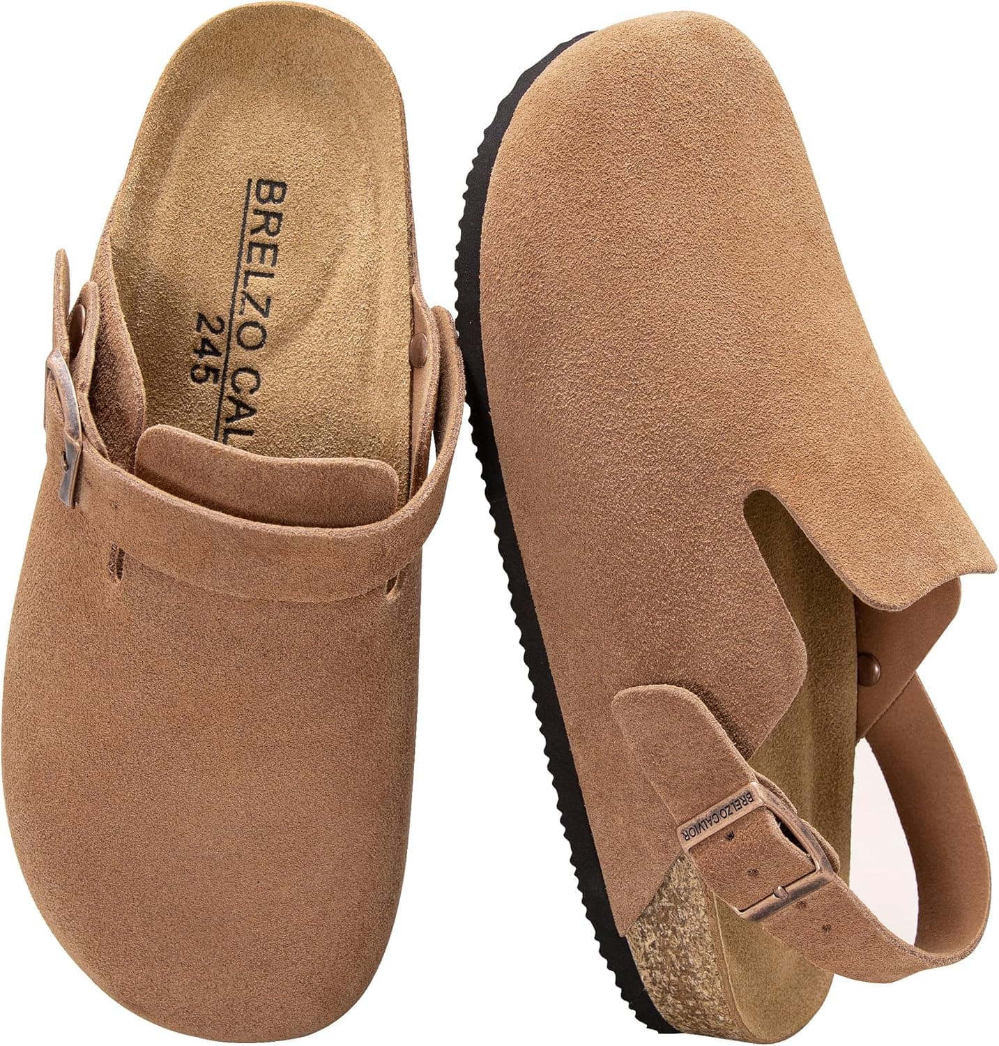 BRELZO CALVIOR Women Suede Clogs — image 1