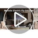 Nymrix Electric Fly Swatter 4100V Dual Mode Bug Zapper Racket（Grey,1-Pack） | Mosquito Killer with 1800 mAh Rechargeable Battery, Purple Light, Usb-C charging and 3-Layer Safety Mesh for Indoor & Outdoor view 3