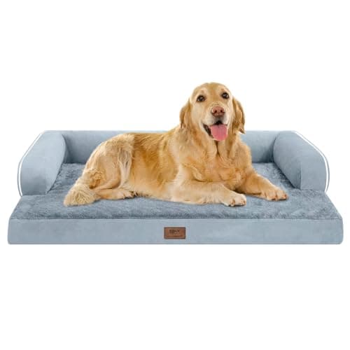 Extra Large Dog Bed Orthopedic Waterproof: Memory Foam Dog Bed for XL XLarge Extra Big Dogs - Couch Sofa - Washable with Removable Cover