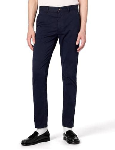 BOSS Slim-fit Casual Chino Trousers, Midnight Navy, 3430