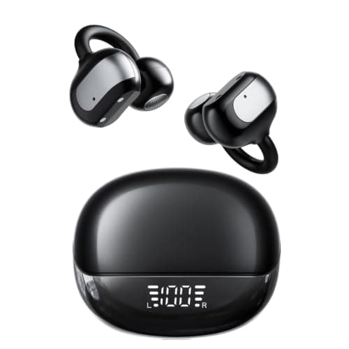 Ultra Open Ear Earbuds, 4g Clip On Wireless Headphones for Everyday Comfort | At 4g per earbud, soft silicone air cushions and flexible C-rings ease pressure while the open fit keeps ears feeling free. — image 1