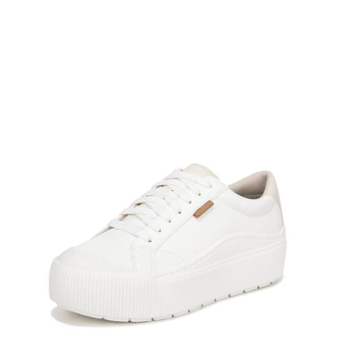 Dr. Scholl's Shoes Womens Time Off Max Platform Sneaker White Smooth 7 M