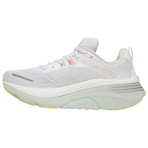 Saucony Women's Hurricane 24 Sneaker, White/Foam, 9