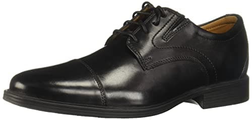 Clarks Men's Whiddon Cap Oxford, Black Leather, 11