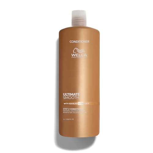 Wella Professionals ULTIMATE SMOOTH Conditioner | Treatment for Dry & Frizzy Hair | With Squalane & Omega 9 | 33.8 Fl Oz