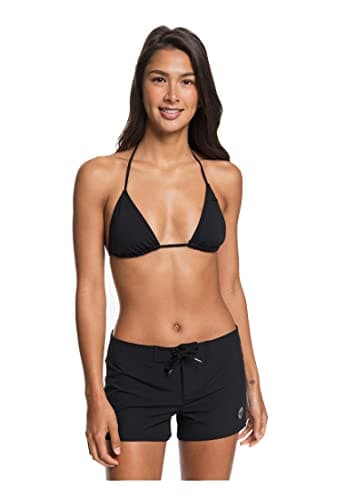 Roxy Women's 2" Boardshorts – UPF 50+ Quick-Dry 4-Way Stretch Recycled Swim Shorts, Bikini Cover-Up, True Black, Medium