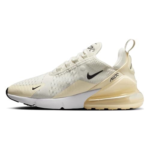 Nike Air Max 270 Women's Shoes (AH6789-124, Sail/Coconut Milk/Pale Ivory/Black) Size 8.5