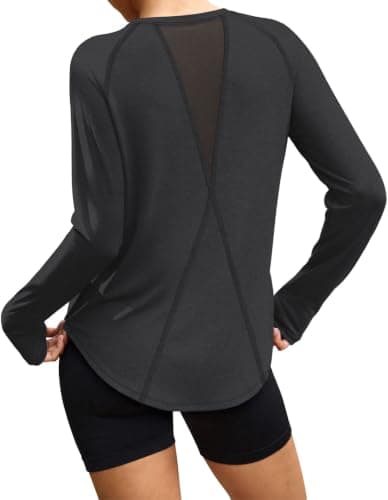 Workout Tops for Women Long Sleeve Shirts Fall Tops Gym Clothes — image 1