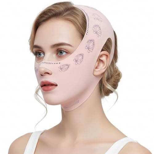 Chin Strap for Sleeping for Women, Double Chin Reducer, V Line Lifting Mask,Reusable Chin Lifting Mask, Breathable Double Chin Strap, Face Slimming Mask, Face Lifting Mask, Face Lift Mask