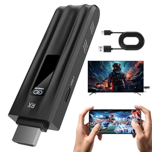 Beyn 2026 Wireless HDMI Display Dongle Adapter G7,4K Output, HDMI Wireless Extender from Smartphone,Tablet,Laptop to HDTV/Monitor/Projector,Support Airplay DLNA Miracast (Dark Black)