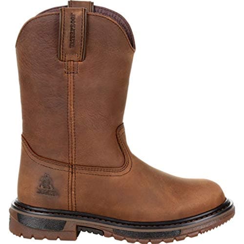 ROCKY Kid's Original Ride FLX Waterproof Western Boot, Brown, Size 9(M)