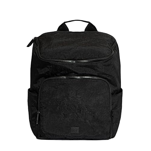 Freshly Picked Zurich Backpack Diaper Bag, Crushed Nylon, Black
