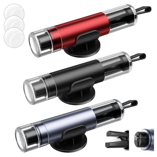 SKINNYON 3-Pack Car Safety Hammer Seatbelt Cutter, 2026 Upgraded Transparent Lid Window Breaker Seatbelt Cutter Underwater, 2 in 1 Emergency Keychains car Window Breaker Tool, New Car Accessories