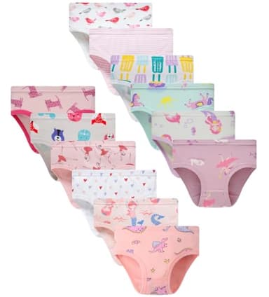 Finihen Girls Underwear Toddler Girls Cotton Panties Soft Little Underwear Size 5Years Multipacks.