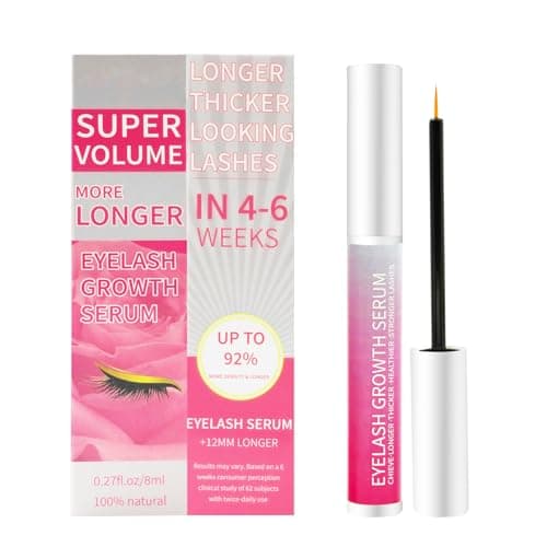 Eyelash Growth Serum – Lash Serum for Eyelash Growth with Plant Extracts for Longer Thicker Fuller Lashes Nourishing Formula to Enhance Natural Beauty Hypoallergenic Oil Free lash growth serum — image 1