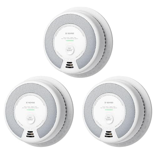 X-Sense Smoke & Carbon Monoxide Alarm, SC06, 3-Pack | 10-Year Sealed Battery (Not Hardwired), 2-in-1 smoke & CO detection, Easy Installation, UL 217 & UL 2034 Certified