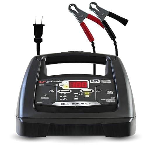 Schumacher Electric 6A Car Battery Charger and 100A Engine Starter, 6-in-1 Solution, Maintainer, 30A Boost, for 6V/12V Power Sport, Automotive, and Marine Batteries, SC1308