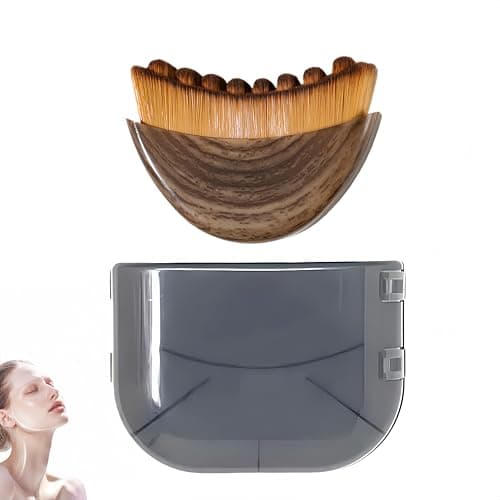 Lymphatic Face Brush for Gentle Facial Massage, Reduce Puffiness & Boost Circulation – Contour Brush for Jawline & Neck