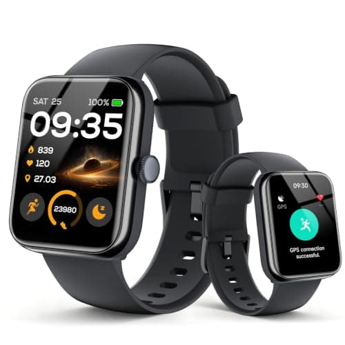 2026 Smart Watch for Men Women, GPS, 3ATM Waterproof, AI Voice Assistant | 1.85" Fitness Tracker,100 Sports Modes incl. Swimming, Heart Rate, SpO2, Sleep & Stress, Bluetooth Calls for Android iOS — image 1