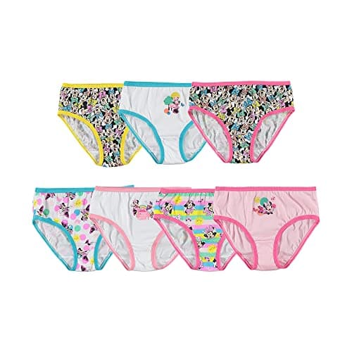 Disney Minnie Mouse Underwear with Multiple Print and Silhouette Options in Sizes 2/3T - 8