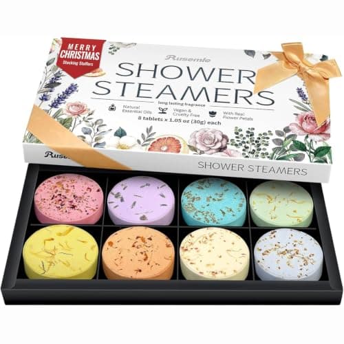 Shower Steamers Aromatherapy Birthday Gifts for Women - 8 Pack Shower Bombs Gift Set, Self Care Home Spa, Boo Basket Stocking Stuffers, Christmas White Elephant Gifts for Adults Mom Wife Teens — image 1