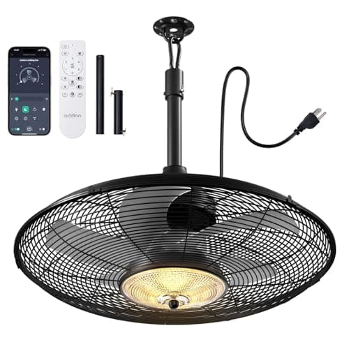 addlon 20 Inch IP65 Outdoor Ceiling Fan with Light for Patios, Remote & APP — image 1