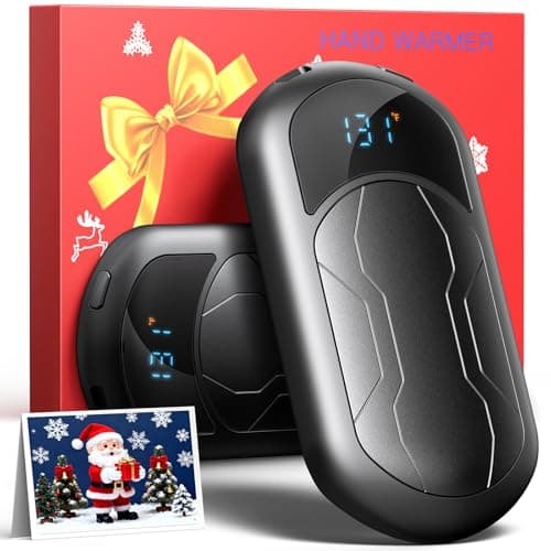Electric Hand Warmers Rechargeable 2 Pack with 3 Heating Mode,Portable Hand Heater,Smart Chips,USB Quick Charge, Valentine's Day Gifts for Women, Outdoor, Golf, Hunting, Camping (Noble Black)