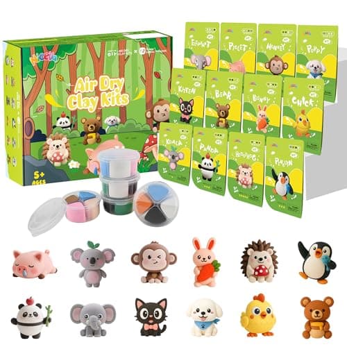 Air Dry Clay Kit, 12 Animals Modeling Clay for Kids — image 1