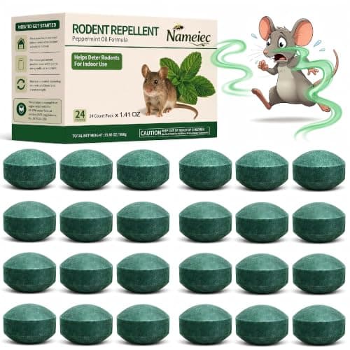 Rodent Repellent for Mice & Rats, 1.41 Oz 24pc, Indoor & Outdoor Use | Peppermint Oil Repellent for Rat Mice, Ant, Roach, Spider, Squirrel, for House, Garage, Car Engine, RV, Attic, Basement — image 1