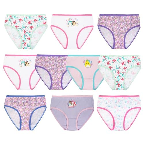 Squishmallows Underwear Panties and Shorts with Cam the Calico, Lola & MORE in Sizes 4, 6, 8 & 10