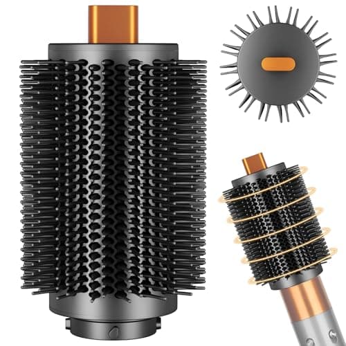 YTCHYYSK Large Round Volumizing Brush for Dyson Airwrap HS01/05/08 | 3.3in with plastic bristles round brush attachment accessories for straightening fast dry big curls add volume — image 1