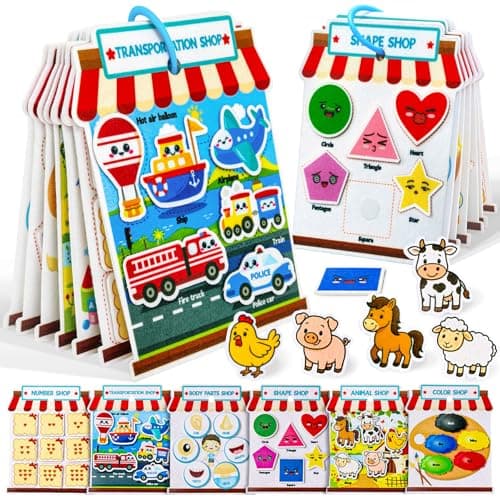 Activity Books for Toddlers 1-3|Felt Montessori Busy Book Learning Toys — image 1