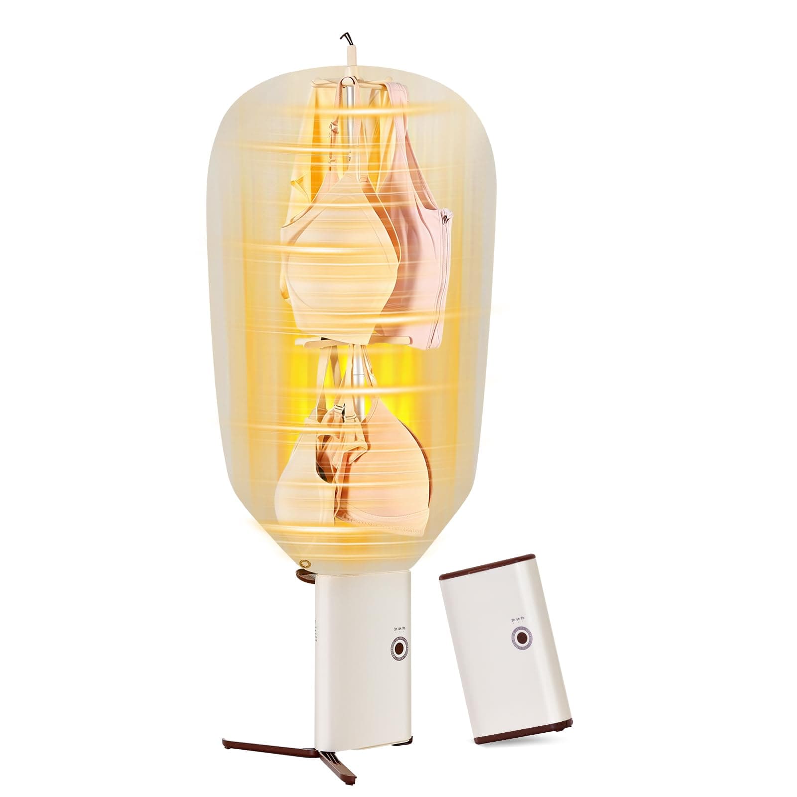 Portable Dryer for Clothes, 3/6/9-Hr Timer, Fragrance Disc, UV Clean Light