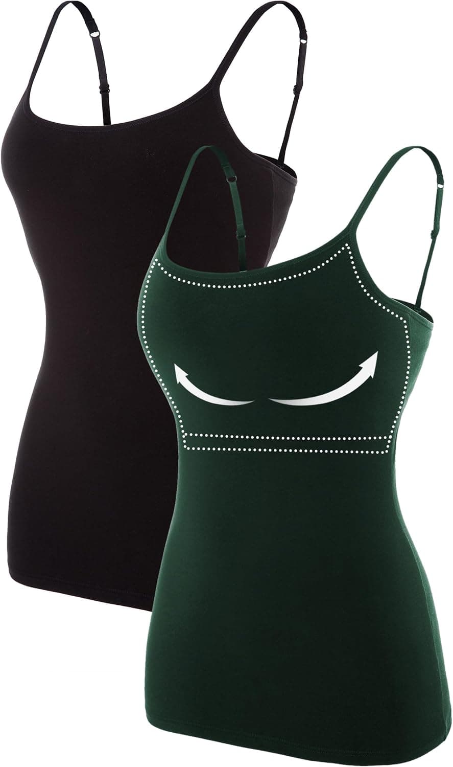 ATTRACO Womens Cotton Camisole Shelf Bra