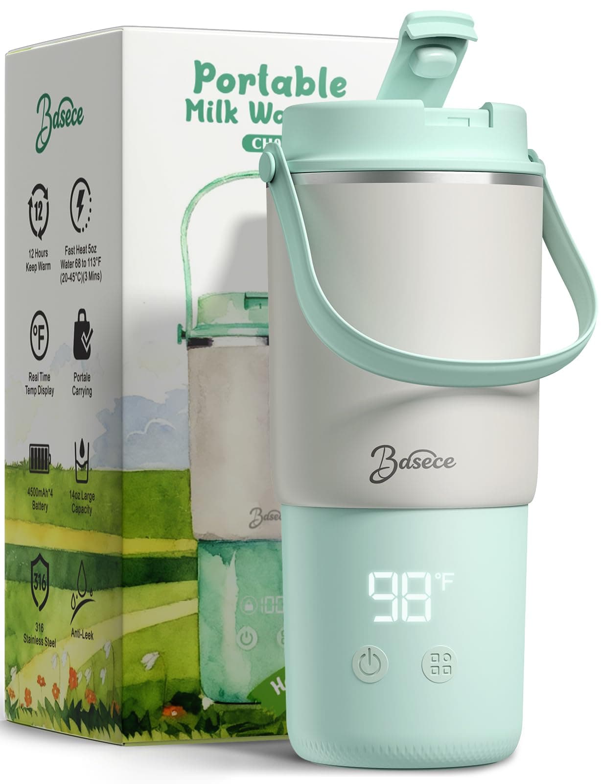 Portable Baby Bottle Warmer, Travel Milk Warmer on the Go, Gifts